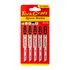 T-shank Jigsaw Blade For Wood 4mm 6tpi 100mm 5pc